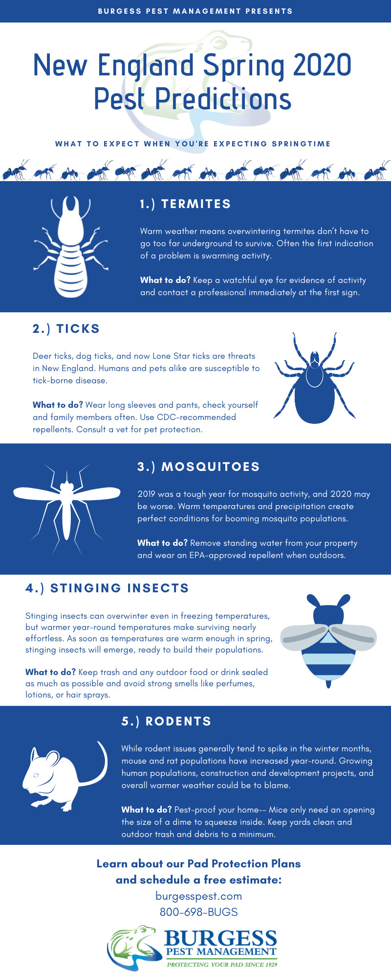 2020 Spring Pest Predictions [INFOGRAPHIC]
